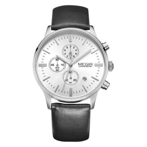 MEGIR M2011 Men Fashion Quartz Chronograph Watch 
